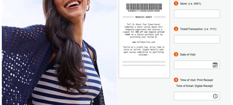 Maurices Customer Satisfaction Survey on www.TellMaurices.com