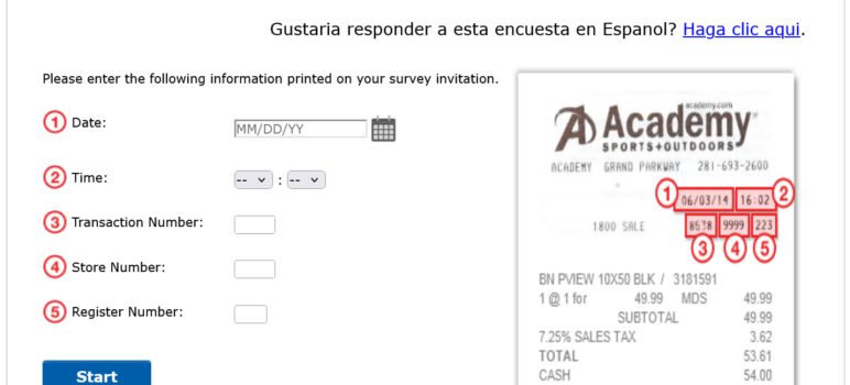 Academy Sports + Outdoors Customer Satisfaction Survey – AcademyFeedback.com